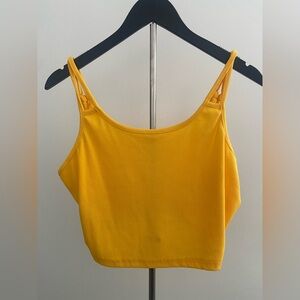 SHEIN Mustard Yellow Ribbed Camisole